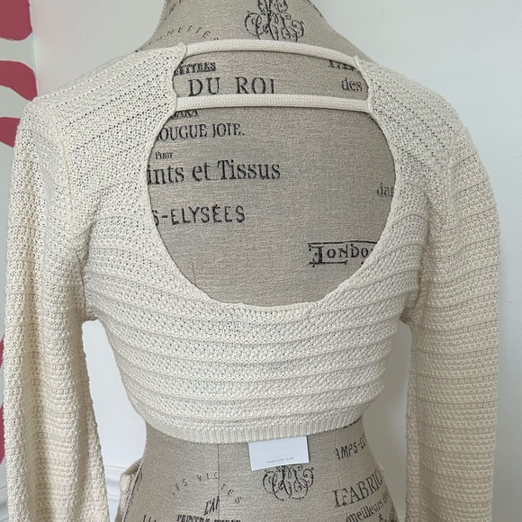 NWT Forever 21 cream cutout knit dress - Picture 3 of 6